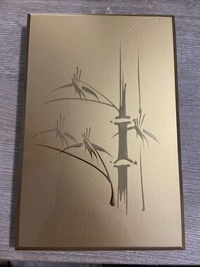 Vintage Otagiri Gold Bamboo Lacquerware Address Book Japan Unused